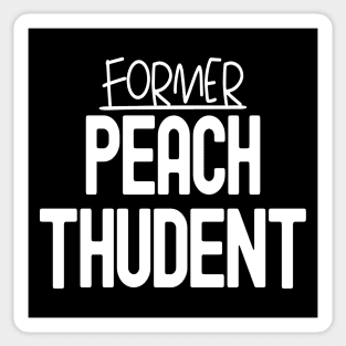 Former Peach Thudent Sticker